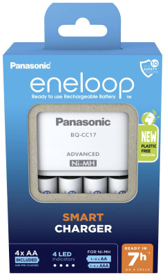 Caricatore eneloop avanzato + 4 stilo AA 2000mAh — immagine 2