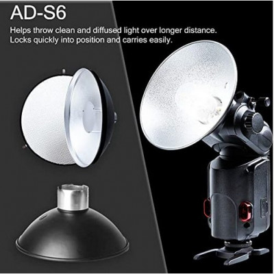 AD-S6 Parabola Standard con Attacco Ombrello per AD200Pro/AD360 — immagine 4