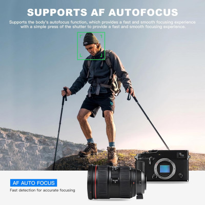Adattatore EF-FX1 Pro Autofocus Canon EF/EF-S su Fuji X — immagine 2
