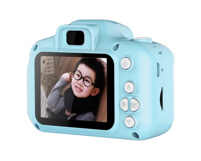 BLS-X200 Fotocamera per bambini azzurra + cover Delfino — immagine 2
