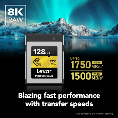 CFexpress Tipo B 128GB Gold Professional Hi-speed (R 1750 MB/s - W 1500 MB/s) — immagine 2