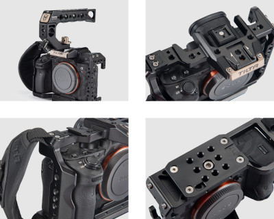 Gabbia completa per Sony A7II / A7III / A7S / A7S II / A7RII / A7RIII / A9 - Kit A Grigio — immagine 3