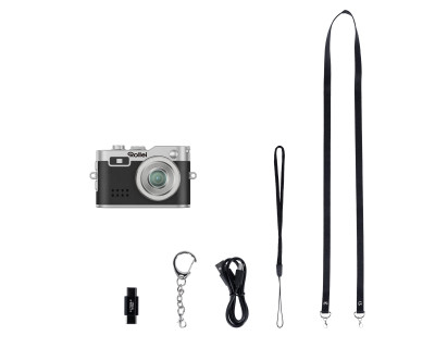 Mini Fotocamera Nera - Portachiavi Digitale Gadget & Idea Regalo — immagine 8