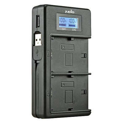 Doppio carica batterie NP-W126 con funzione powerbank
