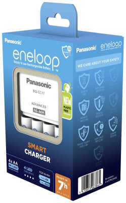 Caricatore eneloop avanzato + 4 stilo AA 2000mAh — immagine 4
