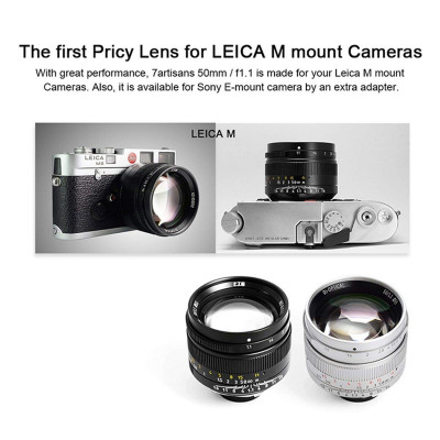 50mm f/1.1 x Leica M Black — immagine 4