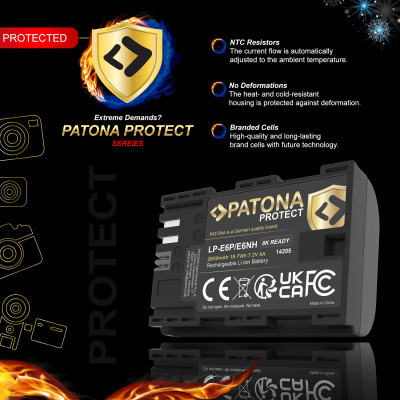 Batteria Protect LP-E6P per Canon EOS R5 Mark II — immagine 4