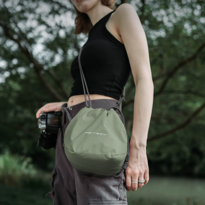 OneGo Drawstring Bag - Verde Foresta — immagine 3
