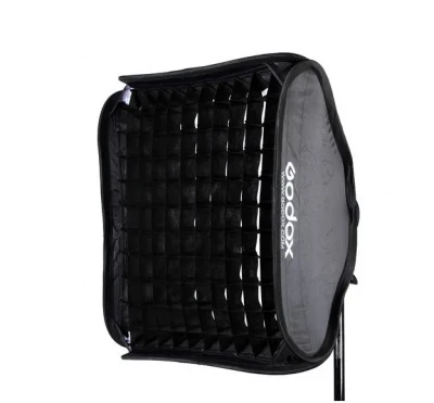 S2 SPEEDLITE BRACKET KIT CON SOFTBOX 80CM CON GRIGLIA E BORSA (ATTACCO BOWENS) V1 — immagine 2
