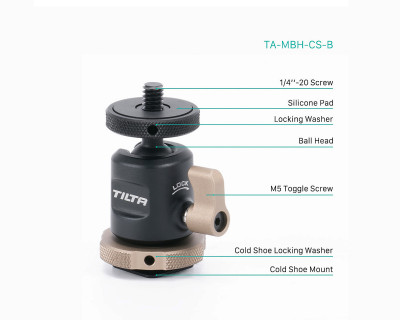 Mini supporto testa a sfera con attacco Cold Shoe — immagine 2