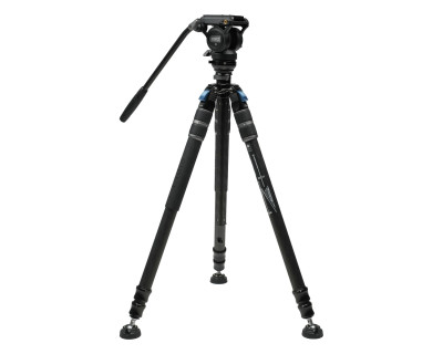 Treppiede video in carbonio SVS60 con Twist Lock rapido e Testa video S3