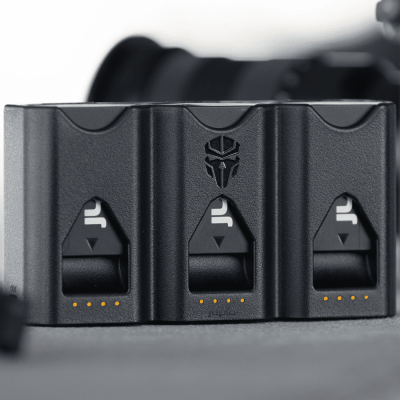 Caricabatterie Pr1me Tri-Charge per Canon LP-E6