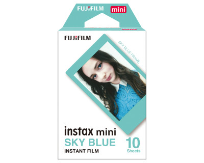 Instax Mini Film Sky Blue Frame 10 fogli