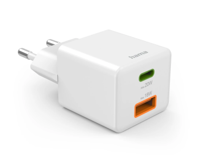 Caricatore da rete Fast Charger USB-C + USB-A Power Delivery 20W — immagine 2