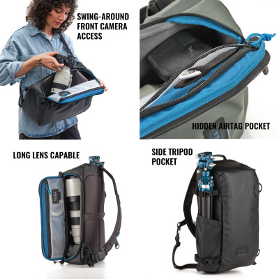 Borsa a tracolla Solstice V2 16L Nera — immagine 4