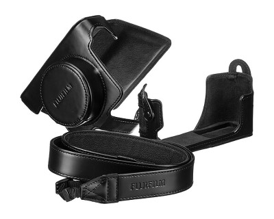 LC-X100V Borsa in pelle nera per X100V e X100VI — immagine 2