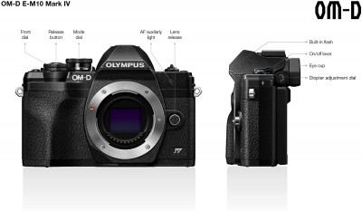 OM-D E-M10 Mark IV Body - Nero — immagine 4