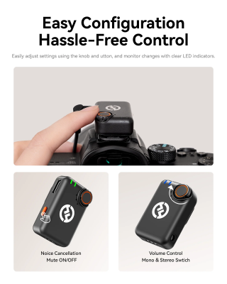 LARK M2S Wireless Lavalier Microphone Ultimate Combo (Camera RX + USB-C RX + Lightning RX + 2TX) — immagine 5