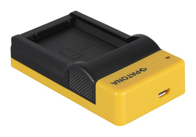 Caricabatteria slim micro-USB per Canon LP-E10 (EOS 1100D, Rebel T3)