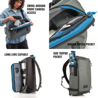 Borsa a tracolla Solstice V2 16L Grigia — immagine 4