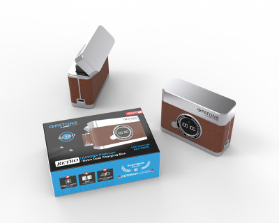 Custodia di ricarica doppia Platinum Retro per Sony NP-FZ100 con USB-C — immagine 5