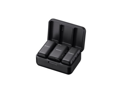 Microfono wireless a due canali ECM-W3 (2 TX + 1 RX + Custodia di ricarica) — immagine 4