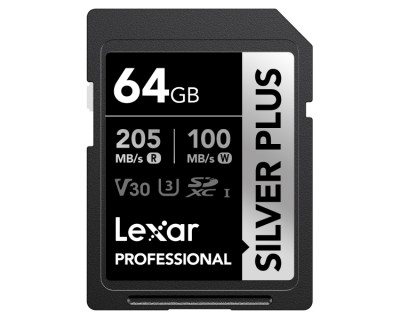 64GB Silver Plus SDXC UHS-I V30