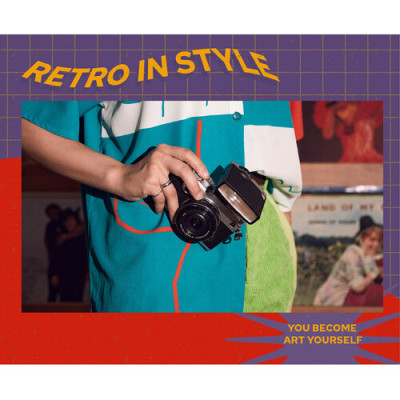 Retro camera flash lux junior WHITE — immagine 12