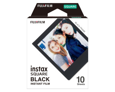 Instax SQUARE Film Black Frame 10 fogli