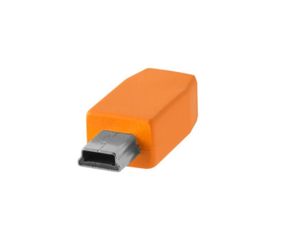 Cavo da USB-C a 2.0 Mini-B 5-Pin 4.6m - Arancione — immagine 3