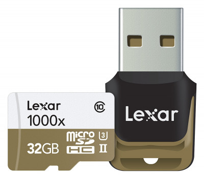 Professional 32GB microSD UHS-II 1000x con lettore USB
