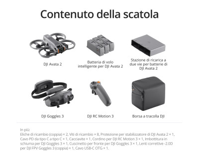 Avata 2 Fly More Combo (3 batterie, RC Motion 3 e Goggles 3) — immagine 12