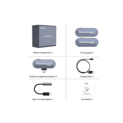 P2L MICROFONO WIRELESS OMNIDIREZIONALE INGR. LIGHTNING IPHONE- 2 TRASMETTITORI — immagine 4