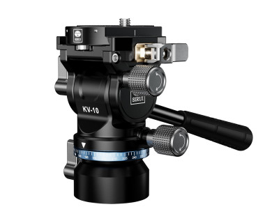 Testa video KV-10 Tilt e Panoramica con base livellante