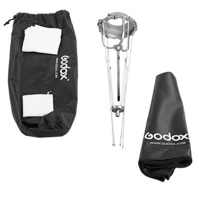 Softbox ripiegabile 80 cm con anello Bowens — immagine 4