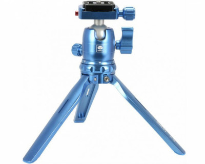 TREPPIEDE 3T-15B+B-00B CON TESTA IN ALLUMINIO BLU