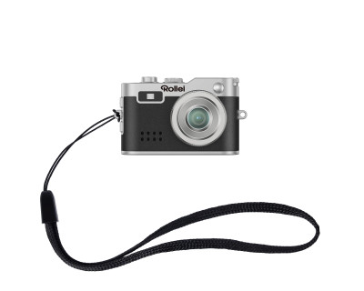 Mini Fotocamera Nera - Portachiavi Digitale Gadget & Idea Regalo — immagine 2