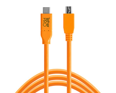 Cavo da USB-C a 2.0 Mini-B 5-Pin 4.6m - Arancione