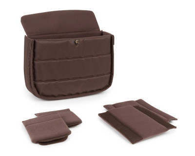 Hadley Small Tela Burgundy/Bordi Cuoio cioccolato — immagine 2