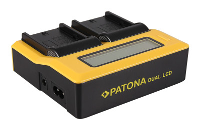 Caricabatterie doppio con LCD per Sony NP-FM50 / NP-F550 / NP-F750 / NP-F970 — immagine 3