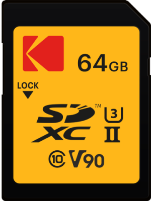 64GB SDXC 300MB/270MB UHS-II U3 V90 4K/8K Ultra Pro Performance