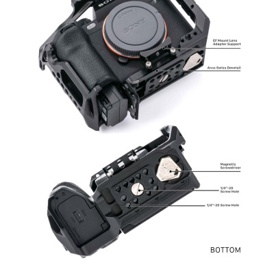 Gabbia completa per Sony A7 IV / A7R V / A9 II / A1 - Nero — immagine 5