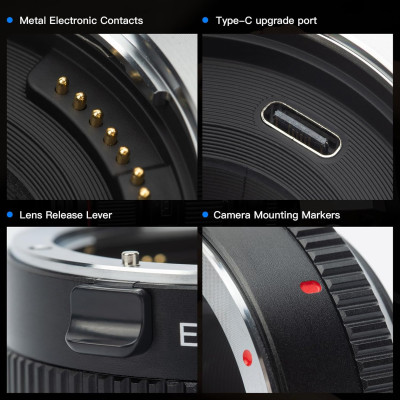 Adattatore EF-FX1 Pro Autofocus Canon EF/EF-S su Fuji X — immagine 6