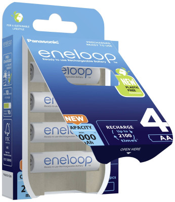 Batterie AA ricaricabili eneloop 2000mAh x4 — immagine 2