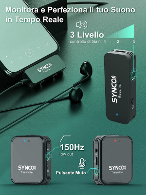 G1TL MICROFONO WIRELESS USB C/LIGHTNING — immagine 8