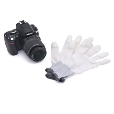 Guanti antistatici per pulizia fotocamera – bianchi — immagine 3