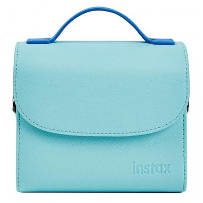 BORSA IN PELLE ICE BLU PER INSTAX MINI 8, 9, 11, SQ6, SQ20 — immagine 3