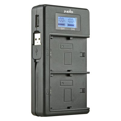 Doppio carica batterie Nikon EN-EL14A con funzione powerbank
