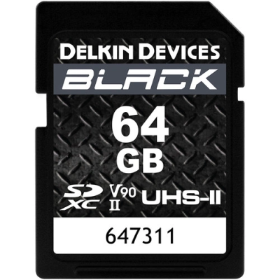 SDXC 64GB Black UHS-II C10 U3 V90