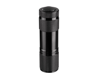 Torcia LED tascabile in alluminio - Nera — immagine 2